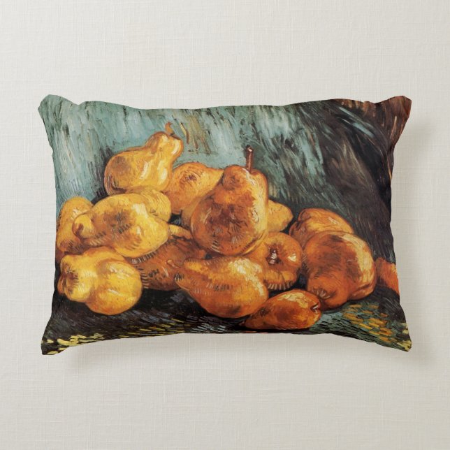 Still Life with Quince Pears by Vincent van Gogh Accent Pillow (Front)