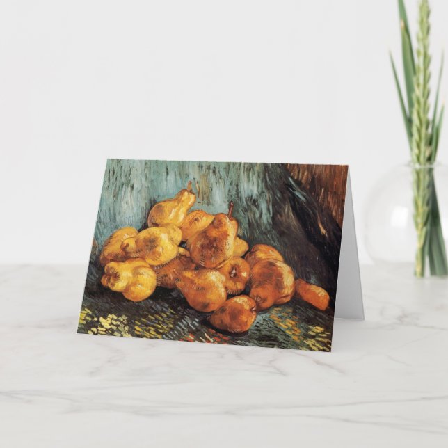 Still Life with Quince Pears by Vincent van Gogh Card (Front)