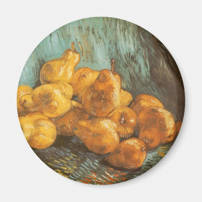 Still Life with Quince Pears by Vincent van Gogh Magnet (Front)