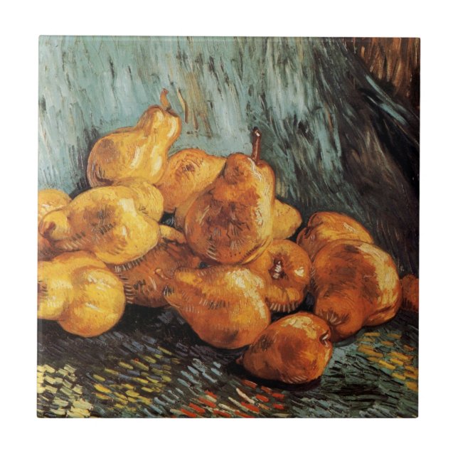 Still Life with Quince Pears by Vincent van Gogh Tile (Front)