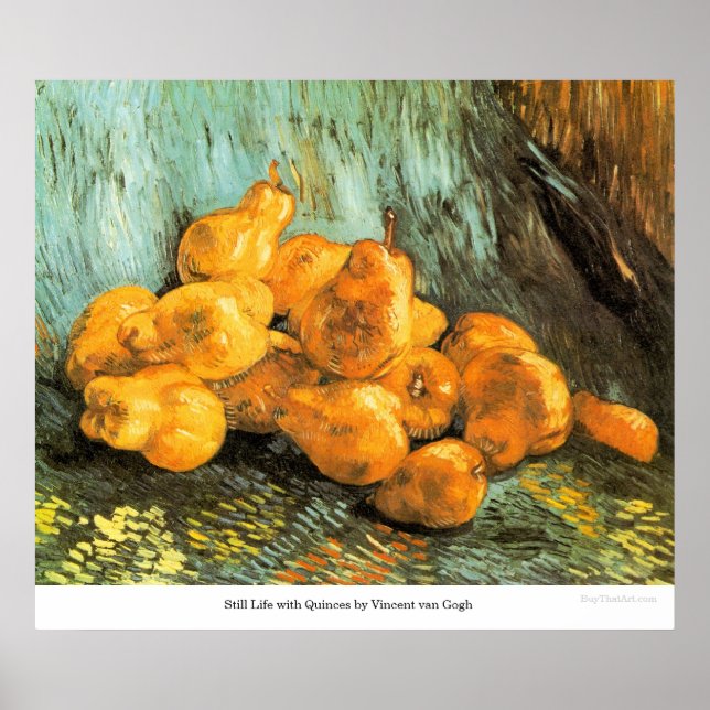 Still Life with Quinces by Vincent van Gogh Poster (Front)
