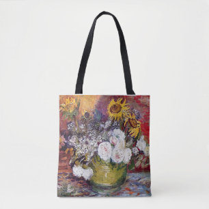 Still Life with Roses and Sunflowers - Van Gogh Tote Bag