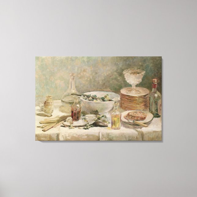 Still Life with Salad Canvas Print (Front)