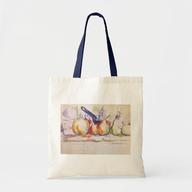 Still Life with Saucepan by Paul Cezanne Tote Bag (Front)
