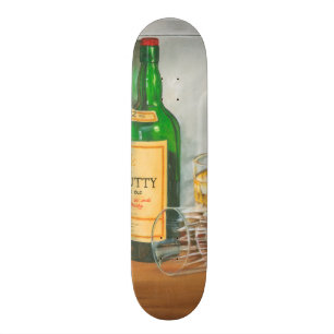 Still Life with Scotch by Jennifer Goldberger Skateboard