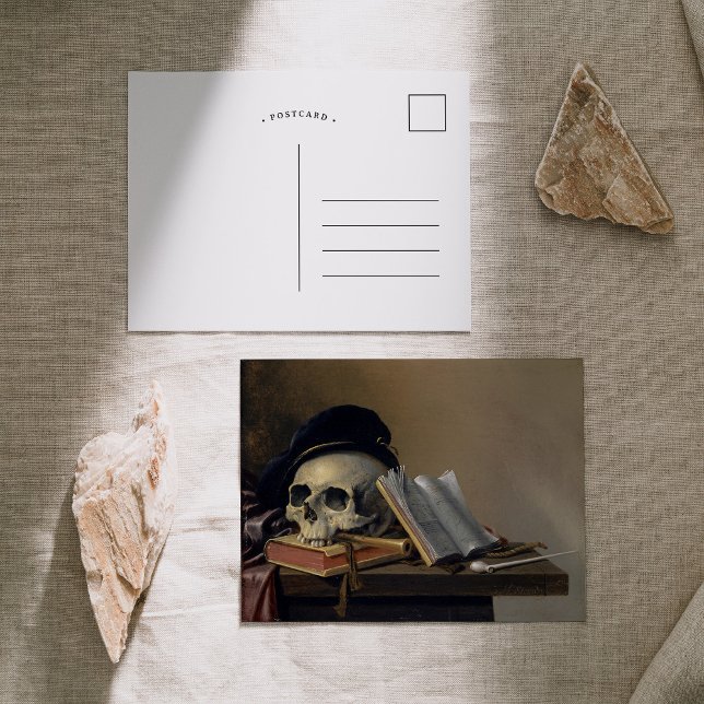 Still Life with Skull | Harmen Steenwyck Postcard (Creator Uploaded)