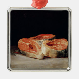 Still Life with Slices of Salmon, 1808-12 Metal Ornament