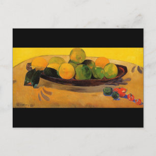 'Still Life with Tahitian Oranges' - Paul Gauguin Postcard