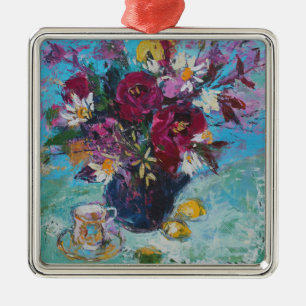 Still Life with Tea Cup 2013 Metal Ornament