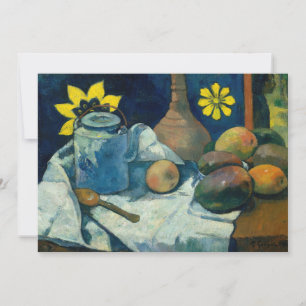 Still Life with Teapot and Fruit Paul Gauguin