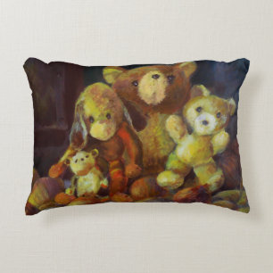 Still life with Teddy Bears Accent Pillow