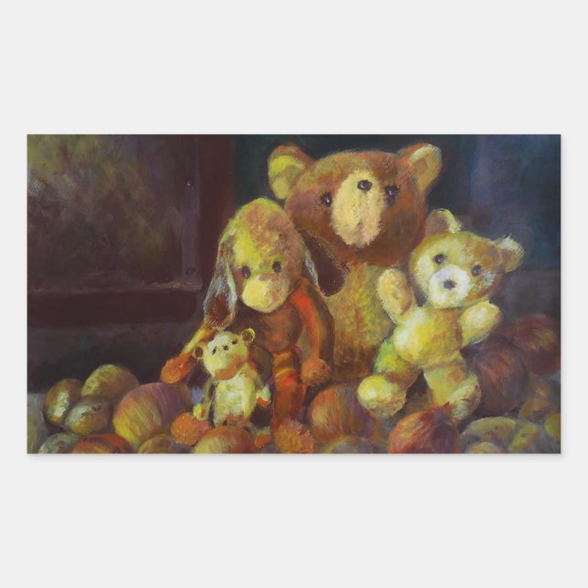 Still life with Teddy Bears Sticker (Front)