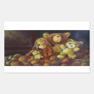 Still life with Teddy Bears Sticker