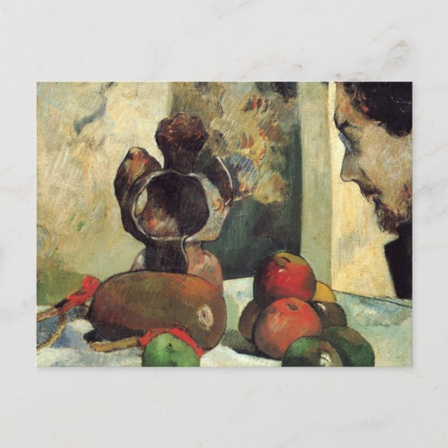 Still life with the profile of Charles Laval Postcard (Front)