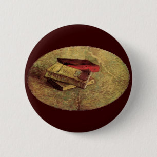 Still Life with Three Books by Vincent van Gogh 2 Inch Round Button