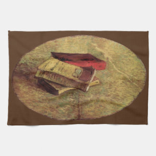 Still Life with Three Books by Vincent van Gogh Kitchen Towel
