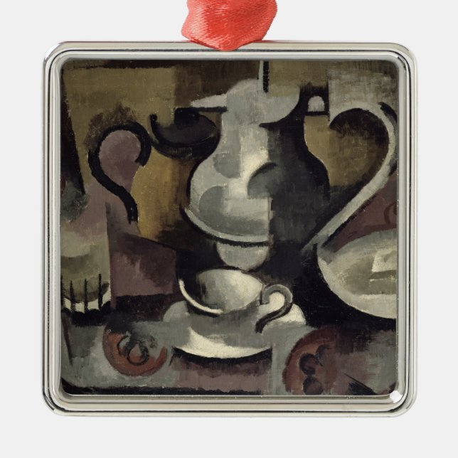 Still Life with Three Handles Metal Ornament (Front)