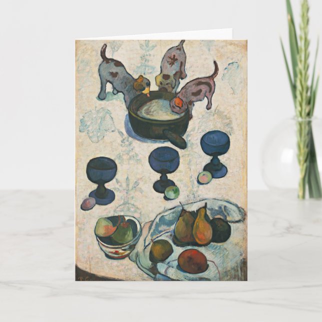 Still Life with Three Puppies | Paul Gauguin Card (Front)