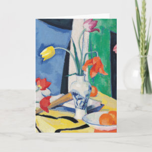Still Life with Tulips Samuel John Peploe Card