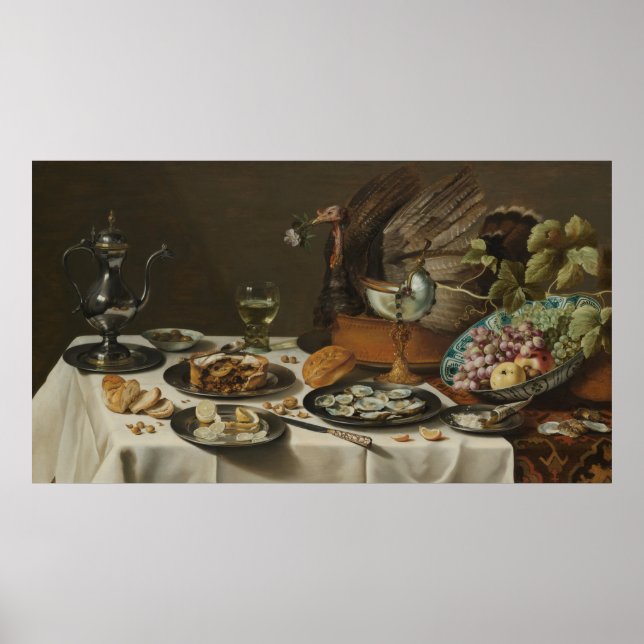 “Still Life With Turkey Pie” art poster (Front)