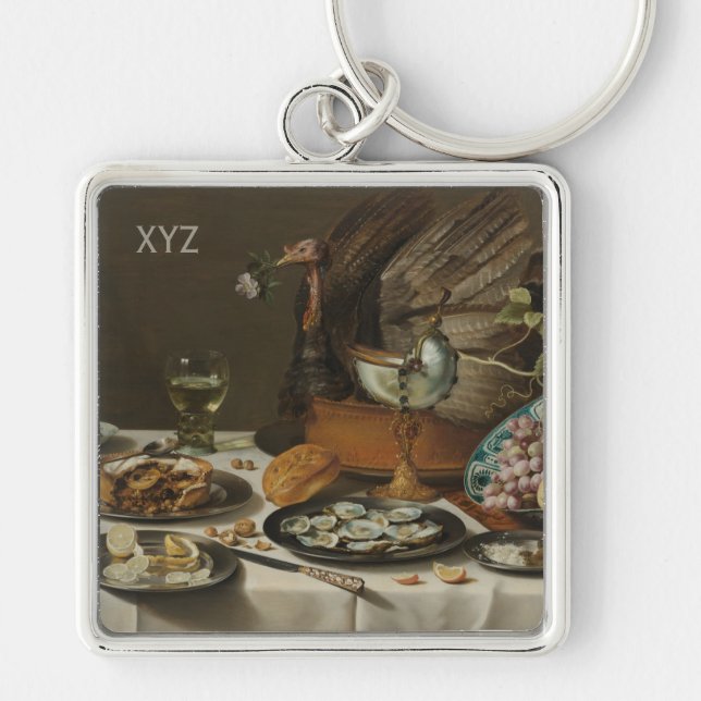 “Still Life With Turkey Pie” custom key chains (Front)