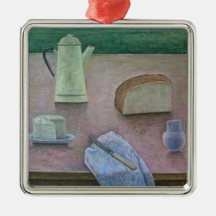 Still Life with Wensleydale Cheese 2013 Metal Ornament