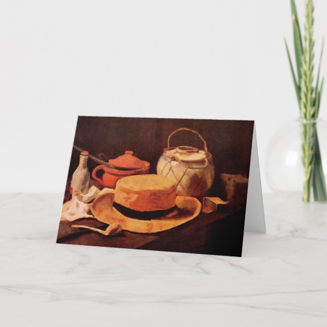 Still Life Yellow Straw Hat by Vincent van Gogh Card (Front)