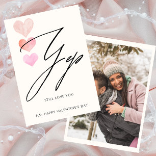 Still love you Photo Valentine day card
