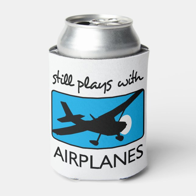 Still Plays With Airplanes Can Cooler (Can Front)