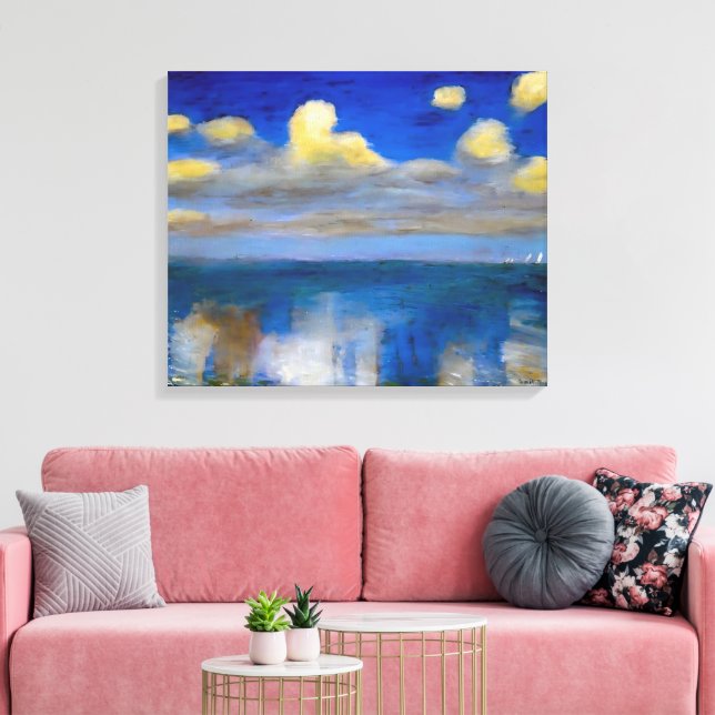 Still Sea | Emil Nolde | Canvas Print (Insitu(LivingRoom))