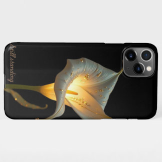 Still standing black floral design  iPhone 11Pro max case