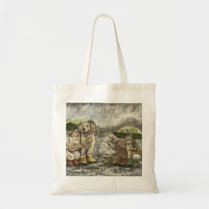 Still Together Whimsical Farmhouse Animals Rainy Tote Bag