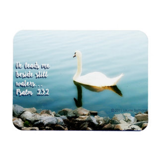 Still Waters Scripture Inspiration Photo Magnet