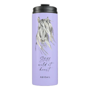 Still Wild at Heart Custom Name Lavender Thermal Tumbler