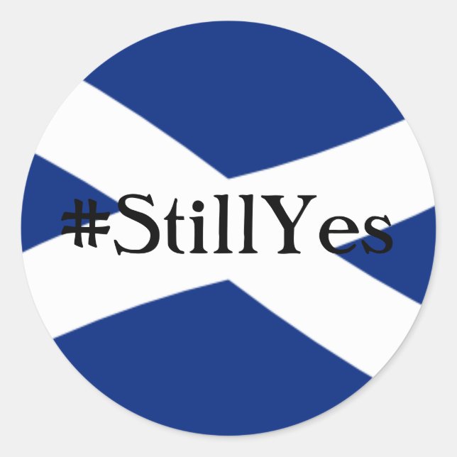 Still Yes Classic Round Sticker (Front)