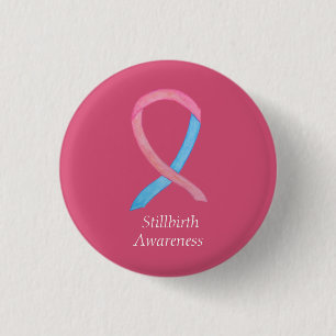 Stillbirth Awareness Ribbon Custom Art Pins