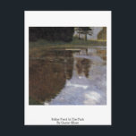 Stiller Pond In The Park By Gustav Klimt Postcard<br><div class="desc">Stiller Pond In The Park By Gustav Klimt.

Stiller Pond In The Park Of Appeal Masterpiece By Gustav Klimt.

 Gustav Klimt: Austrian Symbolist Painter And One Of The Most Prominent Members Of The Vienna Secession Movement.His Major Works Include Paintings,  Murals,  Sketches,  And Other Art Objects.</div>