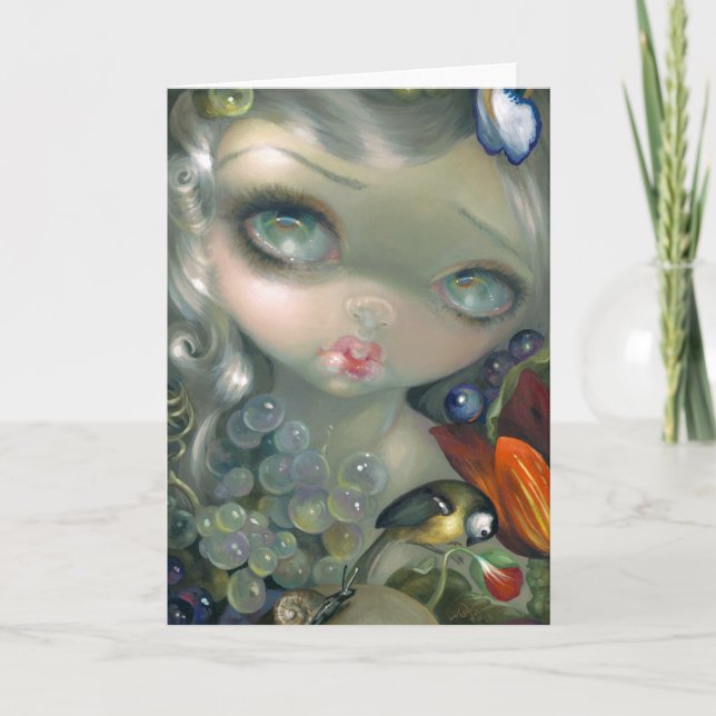 "Stilleven I: Slak en Schedel" Greeting Card (Front)