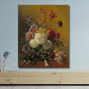 Stilleven met Bloemen – Elegant Vintage Floral  Canvas Print