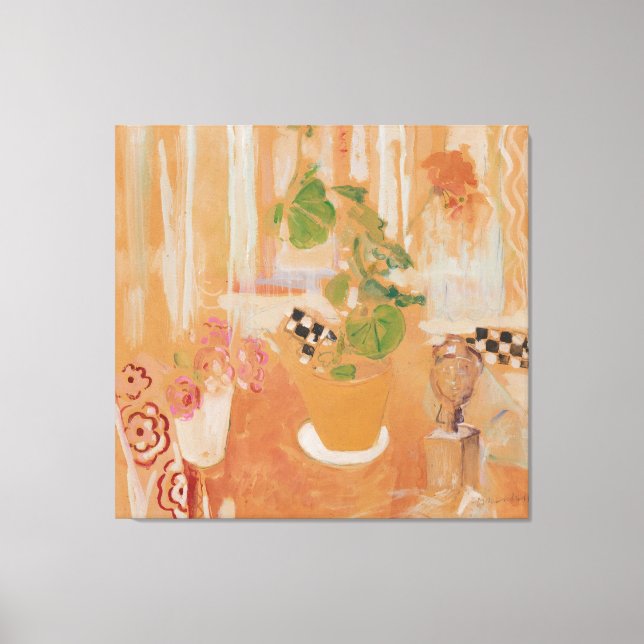 Stillleben mit Bronzekopf Canvas Print (Front)