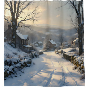 Stillness After Snowfall – Winter Landscape Shower