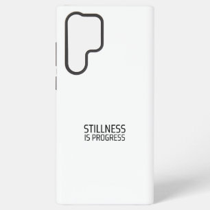 Stillness Is Progress Minimalist Typewriter Samsung Galaxy Case