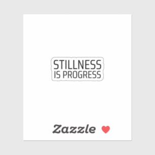 Stillness Is Progress Minimalist Typewriter Vinyl 