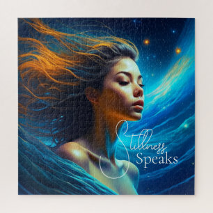 Stillness Speaks   Meditation Celestial Art Jigsaw Puzzle