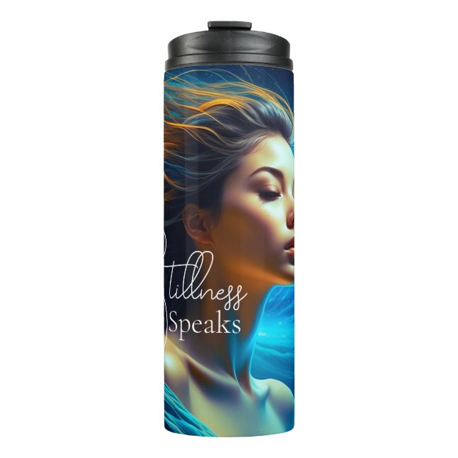 Stillness Speaks | Meditation Celestial Art Thermal Tumbler (Front)
