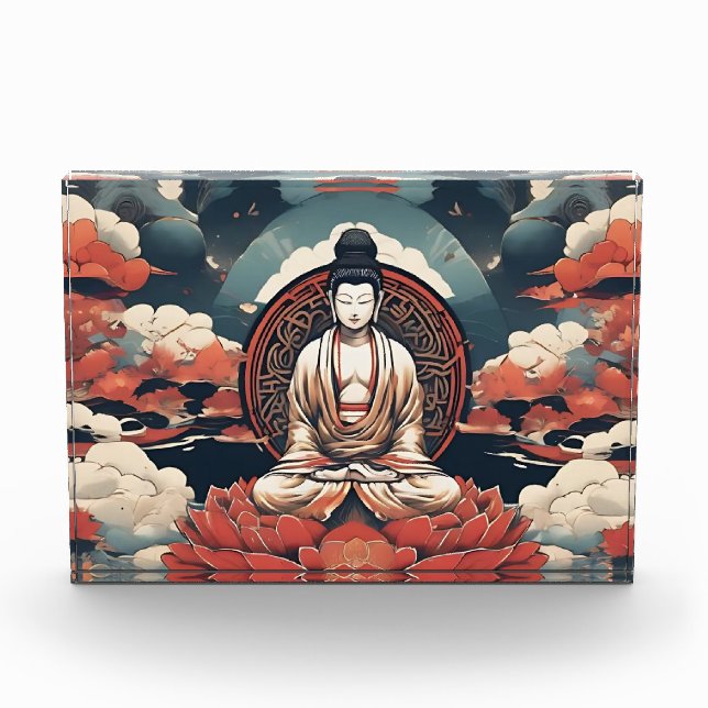 Stillness Within: Zen Block Art (Front)