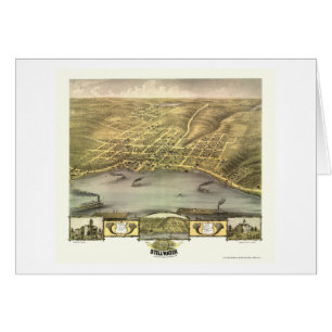 Stillwater, MN Panoramic Map - 1870