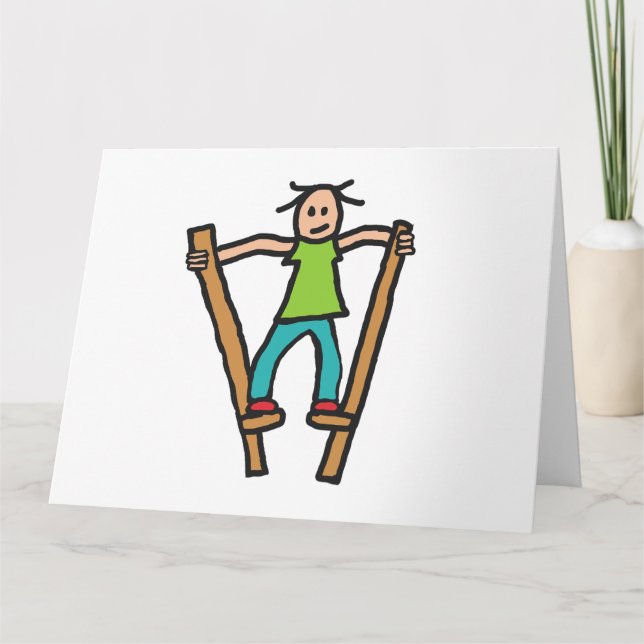 Stilt Walking Card (Front)