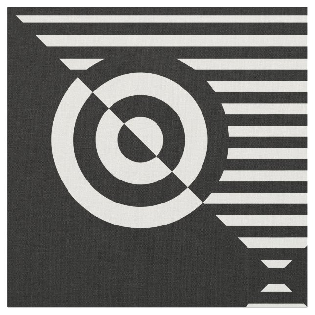 stimulation visuelle graphique tissu noir et blanc (Fermer)