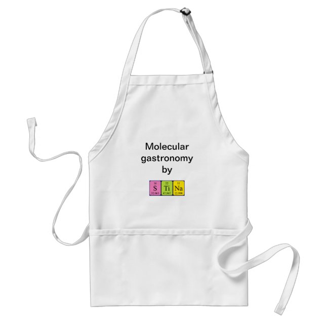 Stina periodic table name apron (Front)